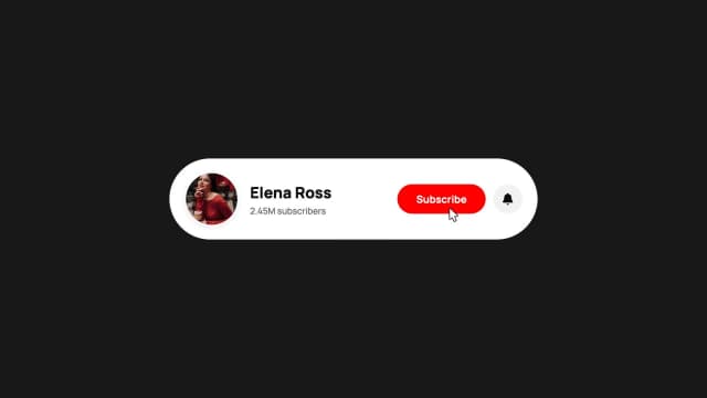 YouTube Subscribe AI motion template preview