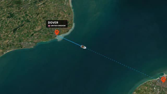 Ferry Route Map Animation AI motion template preview