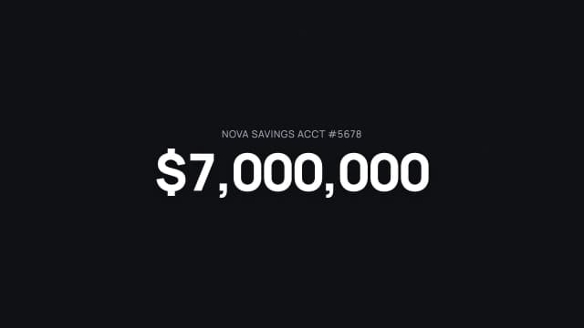 Financial Counter Reveal AI motion template preview