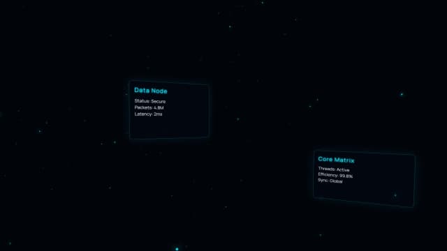 Futuristic UI Data Reveal AI motion template preview