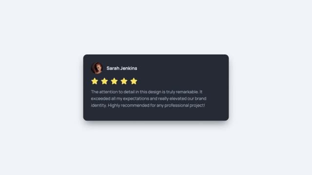 Customer Feedback Showcase UI AI motion template preview