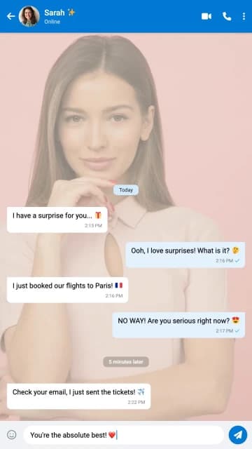 Animated Messenger Chat UI AI motion template preview