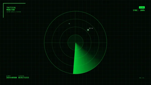 Sci-Fi Radar Scan Monitor AI motion template preview