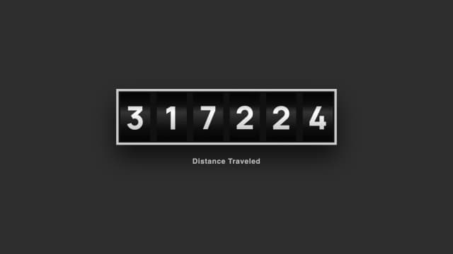 Digital Odometer Counter Reveal AI motion template preview