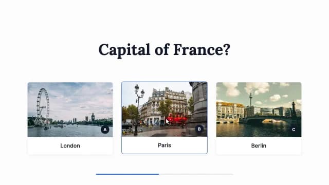 Interactive Trivia Quiz AI motion template preview