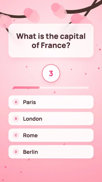 Interactive Trivia Quiz Board AI motion template preview