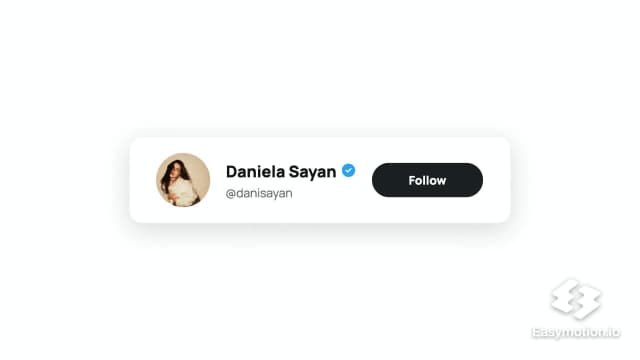 X Follow Button Reminder AI motion template preview