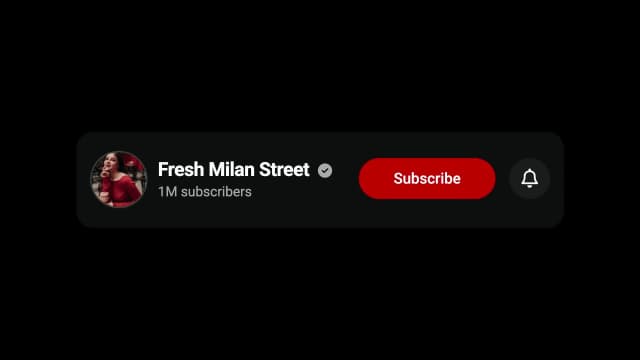 YouTube Subscribe With Bell Toggle AI motion template preview
