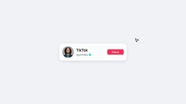 TikTok Follow Button AI motion template preview