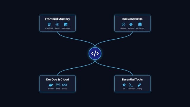 Web Development Roadmap Flow AI motion template preview