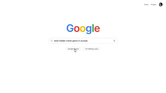 Google Search and Result Animation AI motion template preview